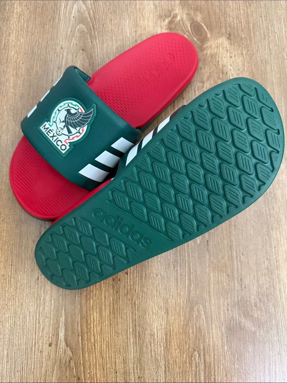 adidas Mens Adilette Comfort Mexico Slide Sandals